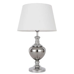 Lampka biurkowa Korrez śr. 16cm E27 | chrom