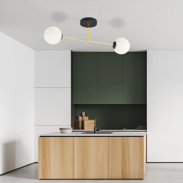 Lampa sufitowa Emibig MAGNUM 2 BL OPAL 1233/2