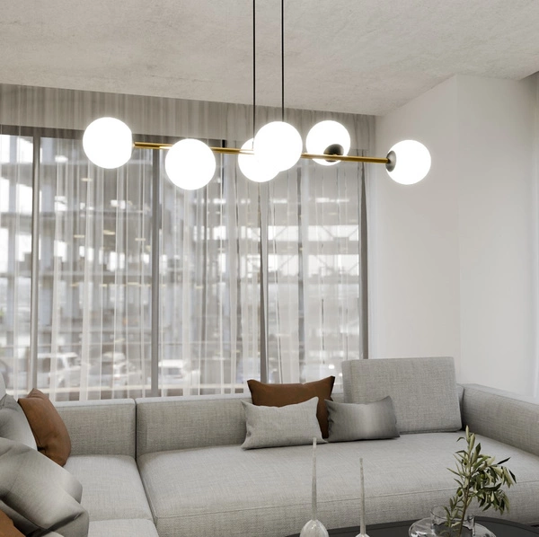 Lampa wisząca Emibig GRAVITY 6 BL OPAL 1241/6