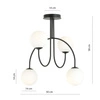 Lampa sufitowa Emibig ARCHI 4A BL OPAL 1288/4A