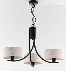 Klasyczny Żyrandol ARTHUR wys. 71cm 3xE27 15W IP20 | czarny