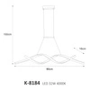 Lampa wisząca K-8184 z serii BURGO