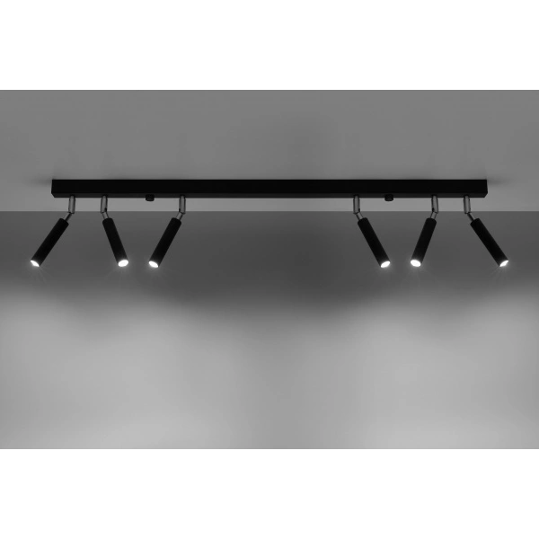 Nowoczesna lampa sufitowa EYETECH 6 SL.0901 czarna 6xG9