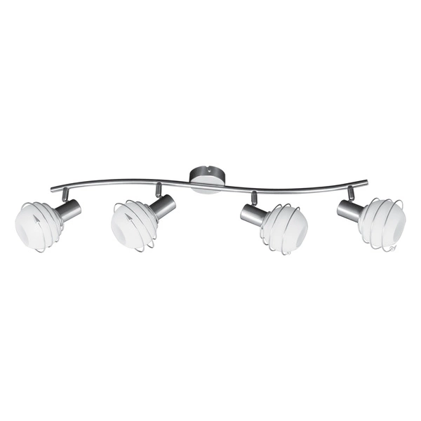 Lampa Sufitowa Daria 4xE14 Max.40W Metal Satynowy/Szkło Białe 2093427