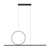 Lampa wisząca LINEO LED 39W 3000K 1500lm wys.140cm dług.115cm | Czarny 11879