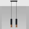 Lampa wisząca LOOPEZ 2 czarny/miedź SL.0947