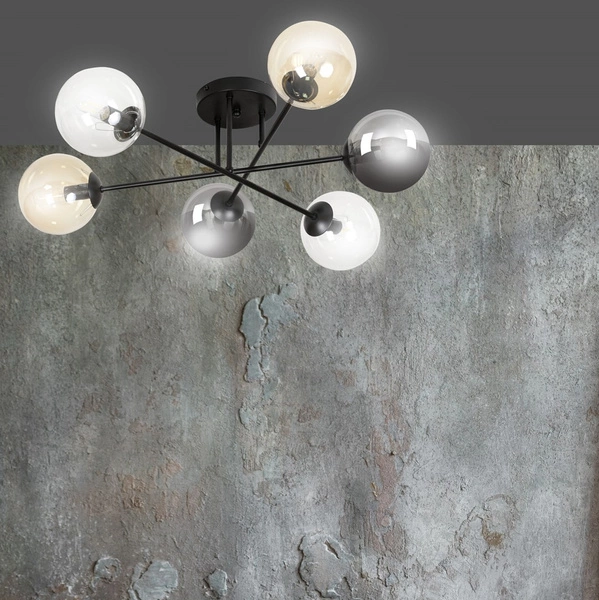 Lampa sufitowa Emibig BRENDI 6B BL MIX 2 834/6B2