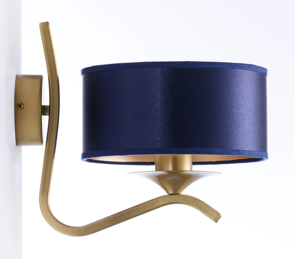 Klasyczny Kinkiet KASZMIR wys. 23cm 1xE27 15W IP20 | złoty połysk