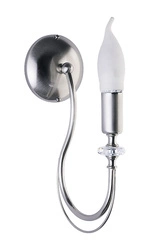 Klasyczny Kinkiet MELANI wys. 31cm 1xE14 11W IP20 | Srebrny