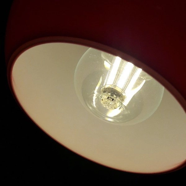 Lampa wisząca kropla listwa VETRO czerwona szer. 63cm