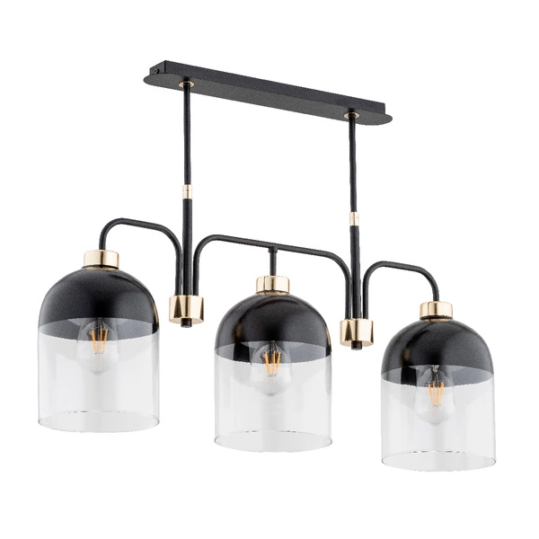Lampa sufitowa ALFA BOVERY CZARNA 3xE27 20cm | 63001