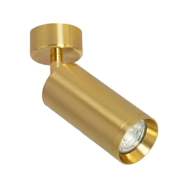 Lampa punktowa Natynkowa Nastawna złota Abruzzo Christiano 1xGU10 20x6cm