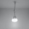 Lampa Wisząca DIEGO 3, PCV Biała, E27 60W, SL.0570
