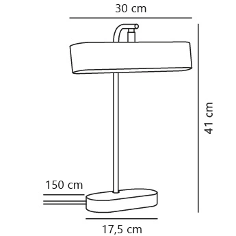 Lampa stołowa MERLIN G9 Metal | Czarny