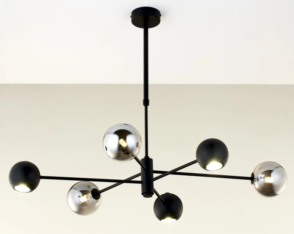 Nowoczesny Żyrandol MOKA wys. 47-69cm 3xG9 3xGU10
14W IP20 | Czarny