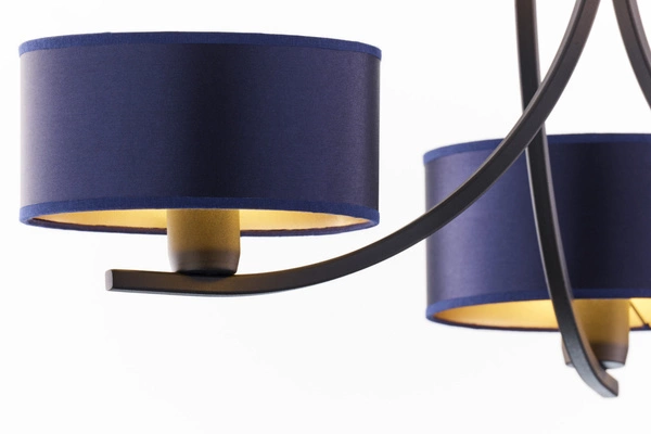 Klasyczny Żyrandol ARTHUR wys. 71cm 3xE27 15W IP20 | czarny