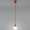 Lampa Wisząca DIEGO 1, PCV Pomarańczowy, E27 60W, SL.0584