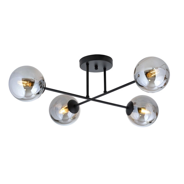 Lampa sufitowa Emibig ROMA 4 BL GRAFIT 1245/4