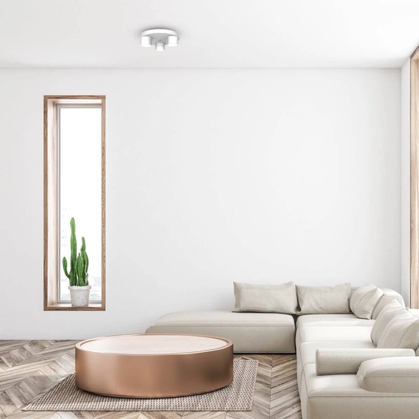 Lampa sufitowa plafon DIXIE WHITE 3x GX53 szer. 30cm | biały