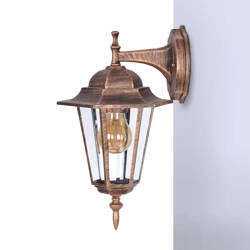 Kinkiet K-5009A DOWN CZARNY/ZŁOTY z serii STANDARD