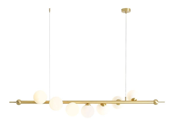 Aldex LAMPA WISZĄCA WAVE 7 BRASS 1115T40