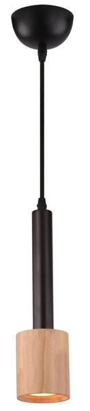 Lampa wisząca TANTAL 31-58782 ciemna kawa + drewno 1x50W GU10