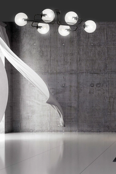 Lampa sufitowa Emibig BRENDI 6A BL TRANSPARENT 831/6A