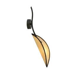 Kinkiet Emibig LOTUS K1 Czarny/RATTAN 1108/K1