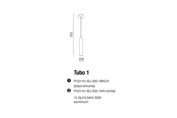 TUBO 1 BLACK/CHROM