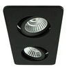 Oprawa wpuszczana GRIG DUE 2x7,5W neutralna 4000K szer. 21x11cm czarny 60 st