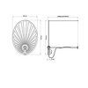 Lampa wisząca LEHDET TH.001B, biała, 1x60W E27