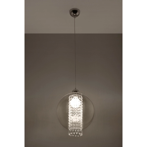 Lampa Wisząca CAMILLA SL.0268 Grafit 1xE27