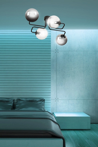 Lampa sufitowa Emibig BRENDI 4 BL MIX 3 843/4M3