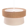 Lampa wisząca abażur juta bawełna ETNIC szer. 45cm | beż ecru