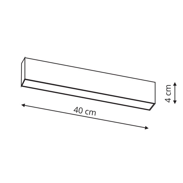 Lampa do szynoprzewodów trójfazowych MOON, czarna, 12W LED, barwa ciepła 3000K