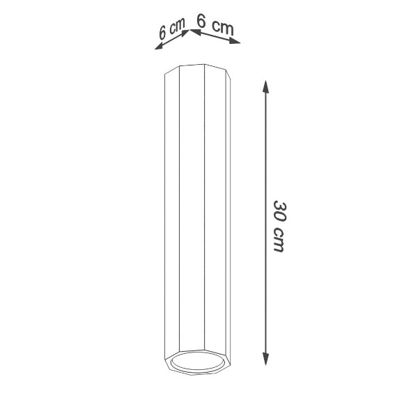 NOWOCZESNY Plafon ZEKE 30 dąb SL.1034