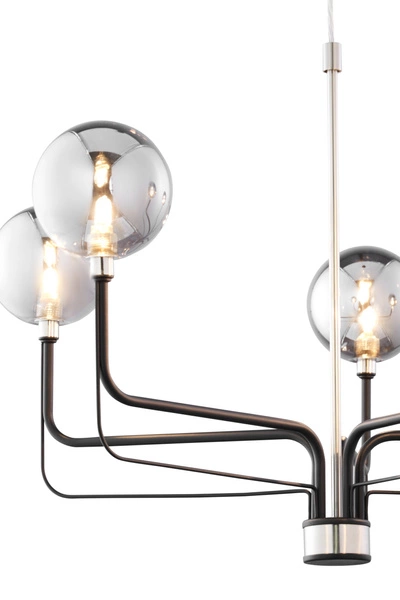 Nowoczesny Żyrandol ERIS wys. 80cm 5xG9 14W IP20 | Czarny