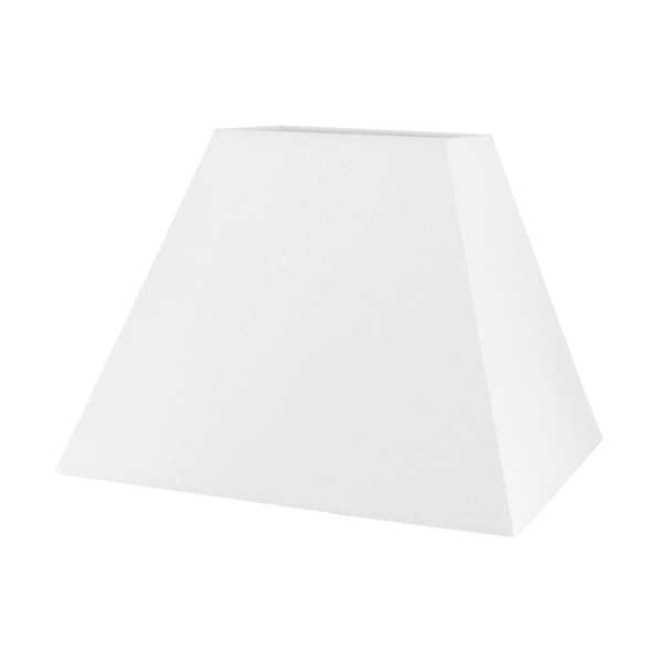 Abażur Stożkowy Prostokątny E27 H30 Biały L300/150, W250/100, H210 A1688