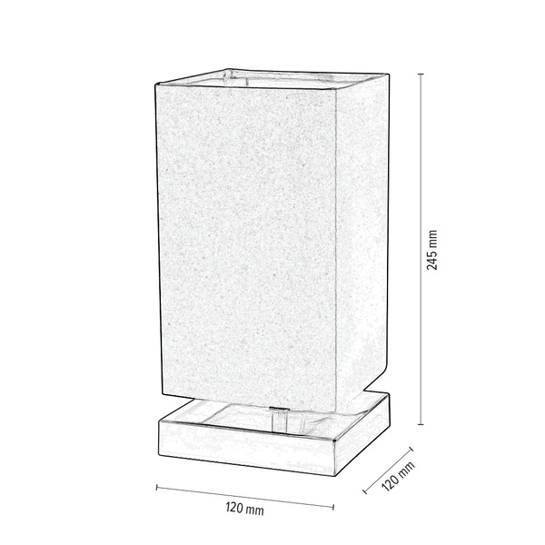 Lampa stołowa Nanga 1xE14 Max.40W Satynowy metal/fioletowy klosz z tkaniny 7070114