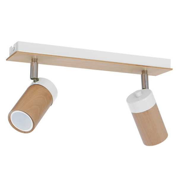 Lampa sufitowa nowoczesna reflektorek spot BARON II biały szer. 37cm