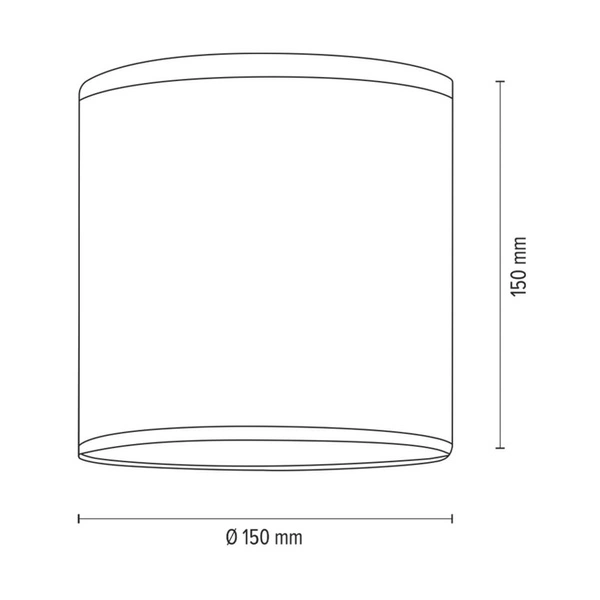 Tapeta Abażur Cylinder E27 H25 Wielobarwna A1157