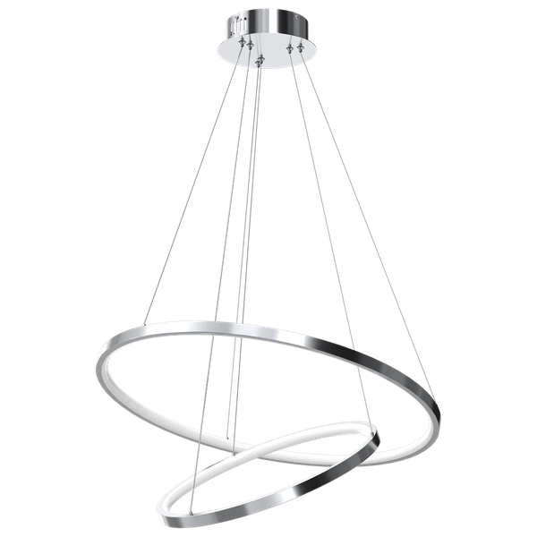 Designerska lampa wisząca ROTONDA CHROME 51W LED | Chrom