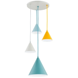 Lampa wisząca ALFA GANNA WIELOKOLOROWA 4 x E27 40cm | 63319