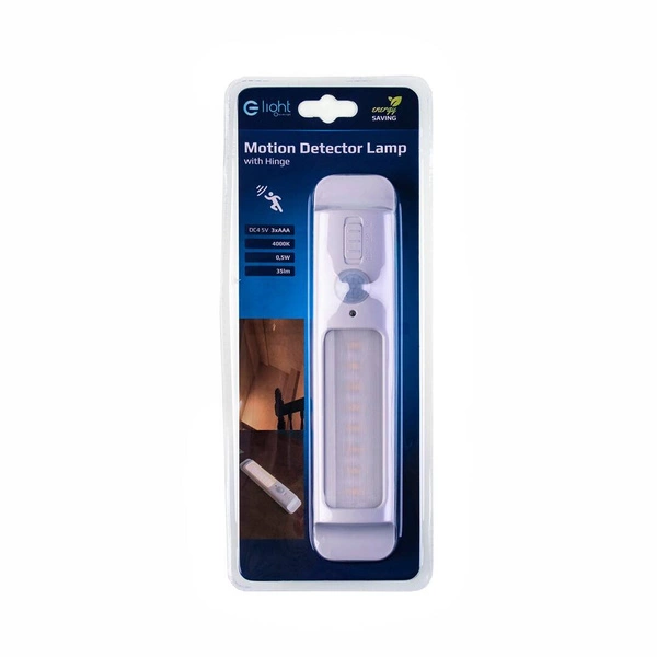 Lampka do szafki z czujką ruchu i wieszakiem 4000K EKB6639