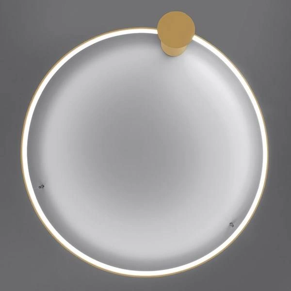 Nowoczesny plafon RIO 110, złoty, 70W LED, barwa neutralna 4000K, TH.227