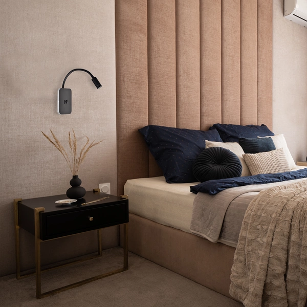 Lampka nocna BASE 8W+2W BLACK ML6352