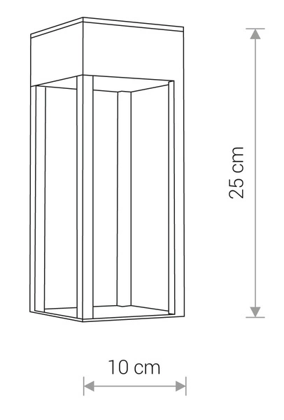 Lampa kinkiet zewnętrzny STRUCTURE LED IP54 | czarny 8146