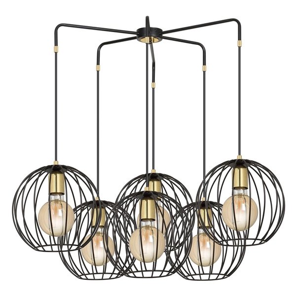 Lampa wisząca Emibig ALBIO 6 Czarny 144/6