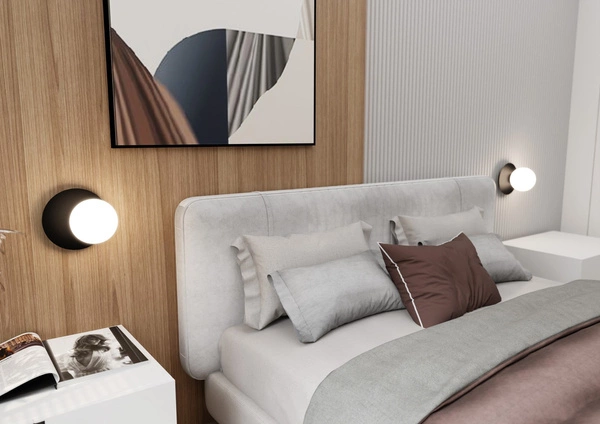 Kinkiet Emibig OSLO K1 Czarny/OPAL 1187/K1