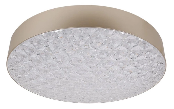 Plafon LUXIS, 14-75307, 48,5 cm, złoty/transparentny, 60W LED, zmienna barwa i jasność